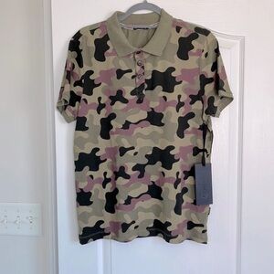 🌟New Mens Industry Camouflage print polo-Small🌟